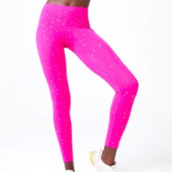 TEREZ mini pink stars leggins S - Picture 3 of 10